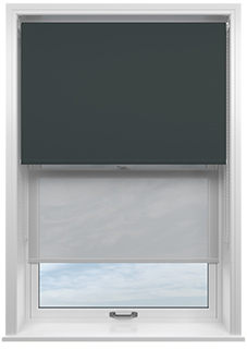 Rimini (Blackout), Black & Optima Dawn - Double Roller Blind
